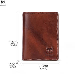 <span class=keywords><strong>Portafoglio</strong></span> da <span class=keywords><strong>uomo</strong></span> in vera pelle BULLCAPTAIN, <span class=keywords><strong>portafoglio</strong></span> bifold RFID con porta carte di credito, fermasoldi, portamonete corto da <span class=keywords><strong>uomo</strong></span>. - Product Image 5