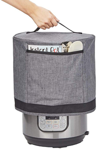 Couvercle anti-poussière avec poches pour Pot instantané 6 pintes, couvercle isolé pour autocuiseur avec doublure facile à nettoyer, gris - Product Image 3
