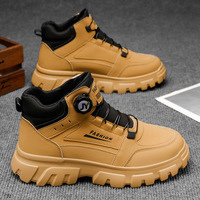 Nouvelles Bottes Décontractées pour Hommes 2026 à Livraison Rapide, Style Urbain, Plateforme, Cadran Tan, Confortables et Tendance pour la Marche
