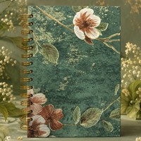 Carnet à spirale à motif floral en gros, journal personnalisé, bloc-notes créatif pour l'école et le bureau