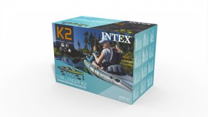 Bateau pneumatique <span class=keywords><strong>Intex</strong></span> 68306 <span class=keywords><strong>Challenger</strong></span> pour deux personnes, 3,1-4 m, design <span class=keywords><strong>kayak</strong></span> de pêche, PVC durable pour le sauvetage - Product Image 4