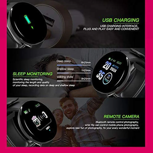 Cep telefonları D18S Smartwatch için 2023 ekran D18 Android akıllı saat ile akıllı saat yüksek kalite yüksek çözünürlüklü LCD D18s akıllı saat - Product Image 5