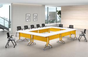 Mesa Plegable Apilable de Tamaño Personalizado de Fábrica OEM con Base de Aluminio, Mesa Plegable Móvil con Ruedas, MOQ Bajo - Product Image 6