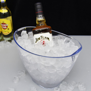 Nuevo Producto de <span class=keywords><strong>la</strong></span> forma redonda de plástico transparente cerveza, vino, champán cubo de hielo para <span class=keywords><strong>bar</strong></span> club nocturno - Product Image 3