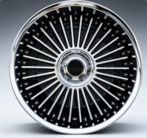 ล้ออัลลอยด์ฟอร์จ 3 ชิ้น รุ่น New Chrome 2 EMITZ ขนาด 18-22 นิ้ว 5x112/<span class=keywords><strong>120</strong></span>/114.3 <span class=keywords><strong>PCD</strong></span> 25 มม. ET ขอบลึก สไตล์ JDM สำหรับ S14 - Product Image 2