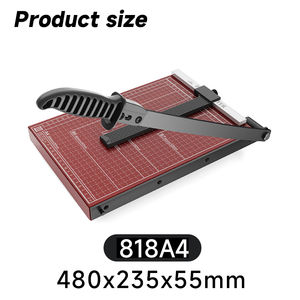 A4 Großhandel Manuelle Papier-Schneidemaschine mit Holzsockel A4 Papierschneider Büropapierschneider - Product Image 4