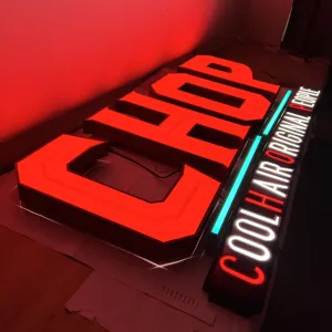 옥외 방수 광고 Led 편지 로고 3D 점화 Led 채널 편지 로고 주문 Led 빛난 편지 표시