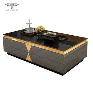 Living Room High Quality Big Natural Marble Top Tea table And Soporte Para Tv Cabinet Modern And Coffee Table