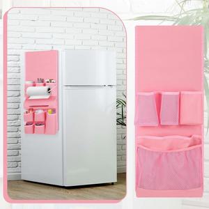 Organizador para Mini Refrigerador, Accesorios Esenciales para Dormitorios, Cubierta Antipolvo con 14 Bolsillos para la Mayoría de los Refrigeradores Domésticos, Organizador Colgante Mini Caddy - Product Image 4