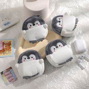 Premium Velvet Mini Makeup Bag Smooth Cute Small Coin <b>Purse</b> Kawaii Penguin Wallet - Product Image 2