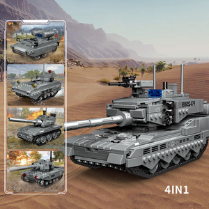 OEM/ODM ww2 enfants bricolage armée <span class=keywords><strong>base</strong></span> <span class=keywords><strong>militaire</strong></span> blocs de construction ensembles mini modèle réservoir blocs de construction jouets - Product Image 2