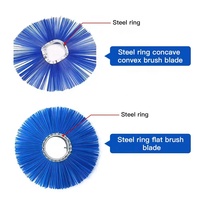 Nouveau 10 "x 32" Wafer Brush Poly Wire Mixed Replacement Segment Road Cleaning Bros Ring Wafer Sweeper Brushes