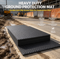 Tapis de protection du sol robustes, antidérapants, haute capacité de charge, surface antidérapante, protège les pelouses et les sols, connexion facile