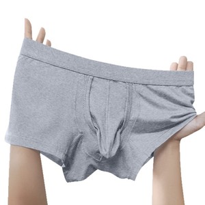 Men's Boxer Briefs <strong>Underwear</strong> Separate Style Solid Color Breathable Stretch Comfortable Low-Rise Cotton Four-Corner Shorts Large - Product Image 5