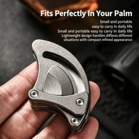 Couteau pliant de poche en titane, lame 14C28N, ouvre-boîte portable EDC, outil de coupe extérieur, OEM ODM, vente en gros personnalisée