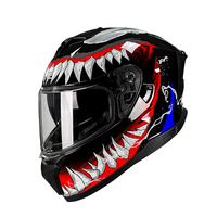 Casques de moto Dot en gros pour homme et femme, casque intégral en ABS pour moto, casque de moto Venom