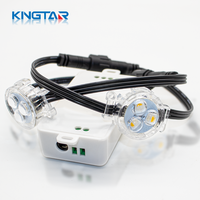Éclairage extérieur permanent DC12V RGBW LED Pixel IP68 en aluminium pour rails, éclairage de soffite blanc chaud, éclairage de toit pour les fêtes