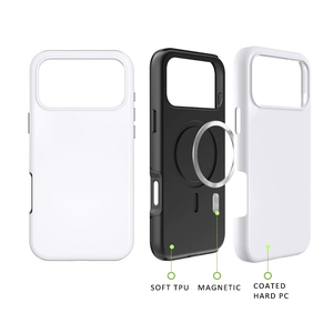 เคสโทรศัพท์กันกระแทกแบบแม่เหล็กเคลือบแข็งแรงพิเศษ TPU PC 3 มิติ <span class=keywords><strong>2</strong></span> in 1 สำหรับ iPhone 17 Pro Max 17 Air 16 Pro 15 14 - Product Image 1