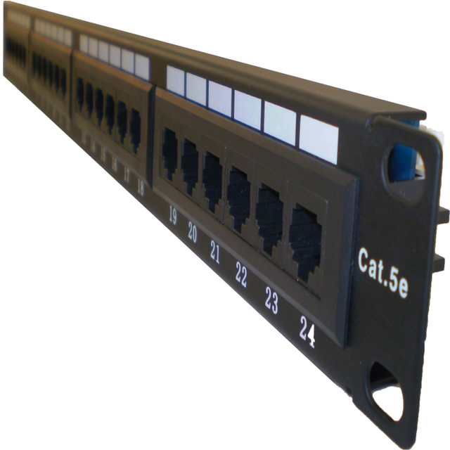 XXD Low Price Thickened Steel Ethernet Cat 6 1U 19 Inch UTP RJ45 Cat5e Cat6 Cat6a 24 Ports Network Patch Panel
