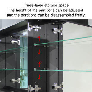 Fábrica personalizada al por mayor de alta definición multifuncional desempañador táctil montado en la pared gabinete de <span class=keywords><strong>espejo</strong></span> de baño inteligente - Product Image 6