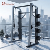 Machine Smith verticale ROSEN Fitness avec verrous de sécurité pour la musculation en salle de sport commerciale, squats et développés couchés