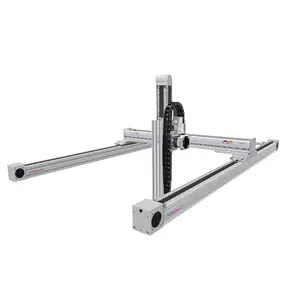 3 axes XYZ table coulissante portique robot système de mouvement linéaire horizontal CNC guides linéaires course 100-2000mm