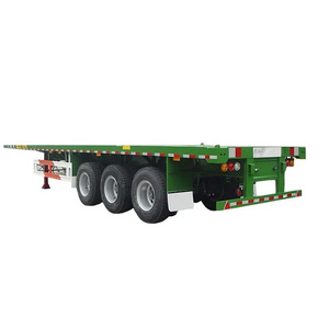 Nuevo Remolque de Plataforma Plana de Acero de 3 Ejes Personalizable Directo de Fábrica para Transporte de Contenedores de 40 pies con Suspensión Mecánica - Product Image 1