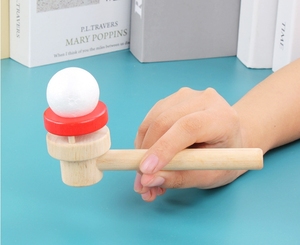 ตุ๊กตาลูกบอลลอยน้ำทำจากไม้เป่าความฉลาดของปอดของเล่นกีฬา - Product Image 5