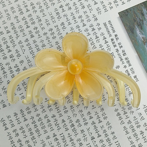 <strong>Colorful</strong> Plumeria <strong>Hair</strong> <strong>Claw</strong> Clip for Women Hawaiian Vacation Plastic <strong>Flower</strong> <strong>Hair</strong> <strong>Claw</strong> - Product Image 4