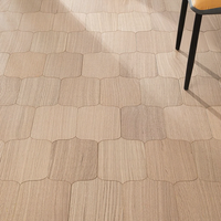 Parquet en bois massif, bois pur, formes spéciales, chauffage par le sol, géothermique, multicouche, noyer noir, système clic, Huzhou Nanxun