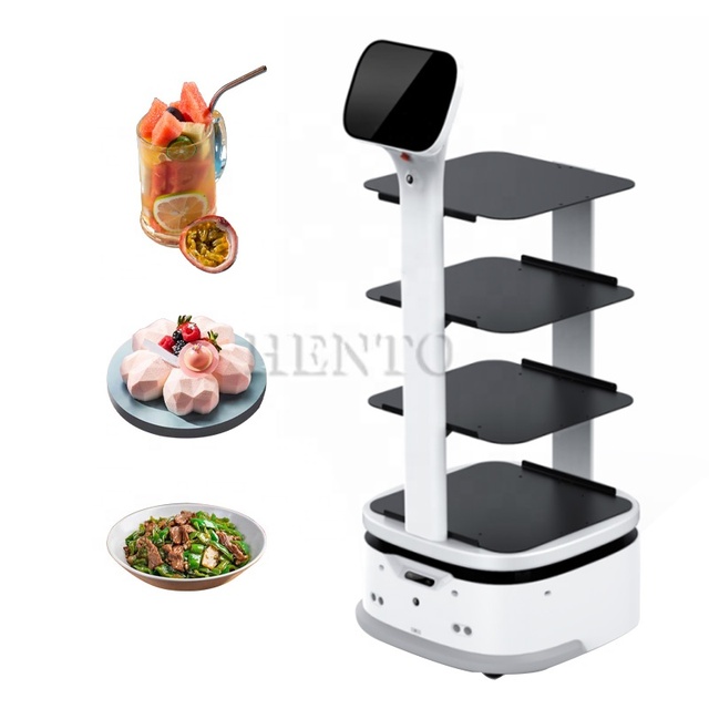 Multiple Languages Restaurant Robot Waiter Service / Food Delivery Robot / Robot Server Restaurant