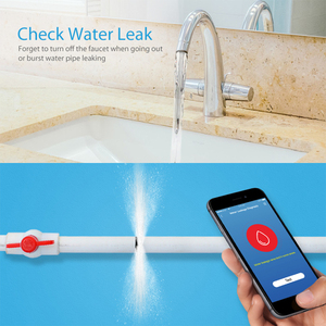 Rehent Smart Ultrasonic Flow Rate Detect Válvula de agua de plástico <span class=keywords><strong>detector</strong></span> de fugas temperatura del agua presión proteger tubería seguridad del hogar - Product Image 5