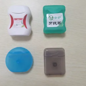 Yüksek kaliteli plastik ücretsiz diş bant 25/50M diş ipi için üçlü Mini seyahat mumlu nane lezzet naylon ipi - Product Image 1