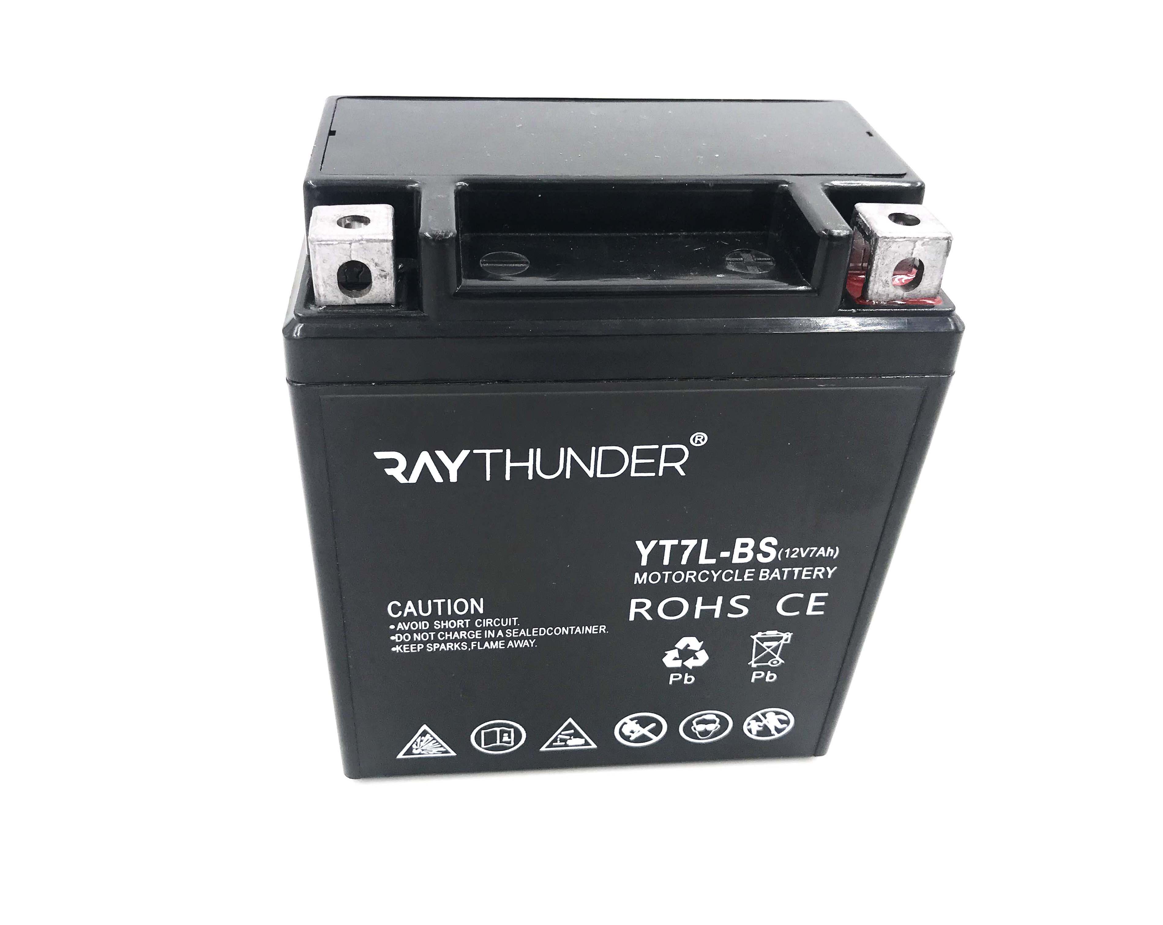 Thailand Gel technology12V 7Ah motorcycle battery for motorcycle spare parts