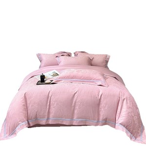 Premium 60-count Mercerized Long-staple Cotton Jacquard <b>Bedding</b> <b>Set</b> 100% Cotton Duvet Cover Sheet <b>Set</b> Nordic Style - Product Image 3