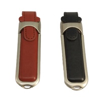Clé USB Personnalisée de Fabrique Chinoise 128 Mo-128 Go en Cuir Porte-Clés, Disque Flash USB Pas Cher en Gros pour Cadeaux Promotionnels ou de Noël