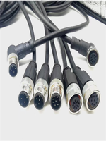 Connecteur de capteur de proximité M12 Aviation Plug, étanche, mâle-femelle, câble 3-8 conducteurs
