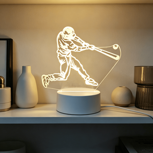 2026 Gift Ice Hockey Football Design Led Illusion Visual Table Lamp RGB 7 Colors Night <b>Light</b> Colorful 16 Color Remote Control - Product Image 6