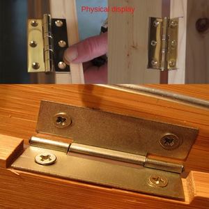 Charnière à cassette RAXHP Modèle 82997, en fer forgé, pour boîte, style simplicité moderne, petite charnière plate antique, épaisseur 1mm, charnière de porte, vente en gros - Product Image 3