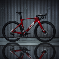 Vélo de route en carbone 700C Aero Racing avec jeu de roues en carbone, fourche en carbone Wheeltop EDS TX