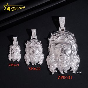 Новое поступление, ювелирный кулон в стиле хип-хоп, 925 Серебряный кулон с муассанитом, кулон с сертификатом GRA, кулон из муассанита для мужчин - Product Image 3