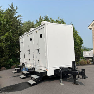 Luxe Modern Design Mobiele Evenement Toilet Trailer Draagbare Glasvezel Badkamer Trailer Met Ac Voor Gebruik Buitenshuis - Product Image 4