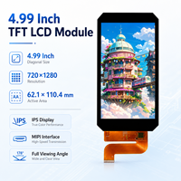 Maßgefertigtes IPS Weitwinkel 4,99 Zoll 720x1280 MIPI 4-Kanal AA 62,1x110,4mm LCD-Anzeigemodul für Smart Home Steuerung Mit Angepasstem FPC