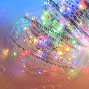 야외 방수 리모컨 8가지 기능 LED 스트링 라이트 다양한 크기 따뜻한 흰색 다채로운 축제 장식용 걸이등 - Product Image 5