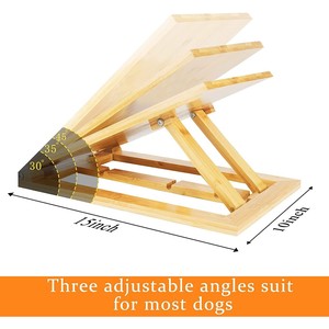 Rascador de uñas para perros transfronterizo, lima de uñas para mascotas, juguete para mascotas, escalera para mascotas, tabla rascadora plegable de bambú y madera - Product Image 5