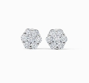 Pendientes de compromiso de moissanita de diseño único para mujer, adecuados para uso diario, eventos de boda, celebraciones, disponibles para la venta - Product Image 6