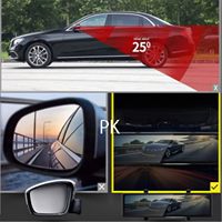 12 "4 Ch HD 1080P Auto Electronics Rétroviseur Écran tactile Caméra de voiture Angle mort Boîte noire de voiture Caméra de tableau de bord avant et arrière