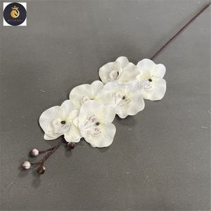 EV HDL002 <span class=keywords><strong>dendrobium</strong></span> orchidée fleurs haute qualité <span class=keywords><strong>phalaenopsis</strong></span> 6 tête soie artificielle pour mariage et décoration - Product Image 3