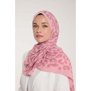 Châle Pure Tone - Motif Léopard - Rose - Rose Poudré - Motif Léopard - Rose - Rose Poudré - Product Image 3