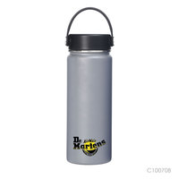 Prostar Botol Termos Stainless Steel 18Oz, Botol Termos Olahraga Mulut Lebar dengan Pegangan